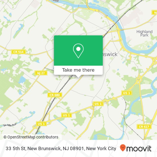 33 5th St, New Brunswick, NJ 08901 map