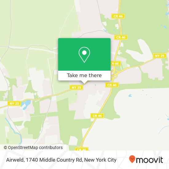 Mapa de Airweld, 1740 Middle Country Rd