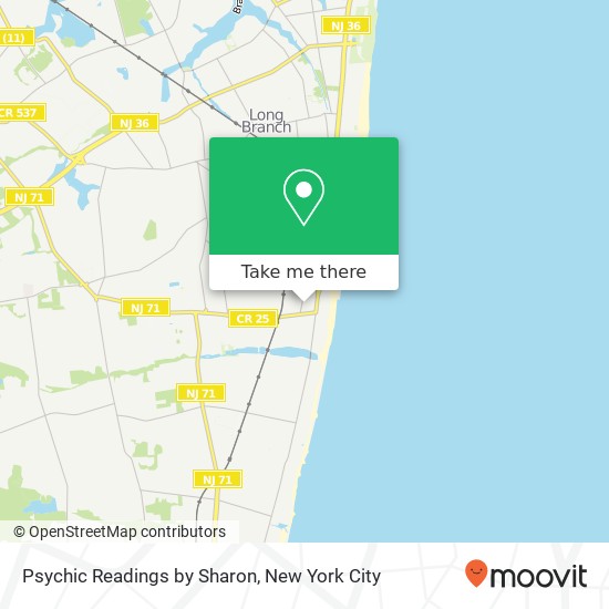 Psychic Readings by Sharon map