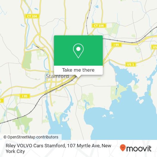 Riley VOLVO Cars Stamford, 107 Myrtle Ave map