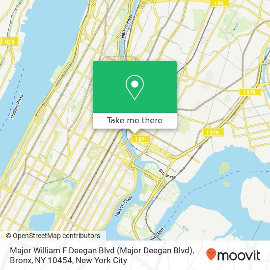 Major William F Deegan Blvd (Major Deegan Blvd), Bronx, NY 10454 map