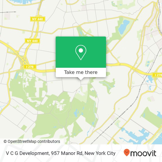Mapa de V C G Development, 957 Manor Rd