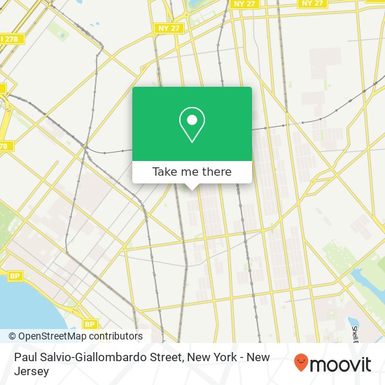 Mapa de Paul Salvio-Giallombardo Street