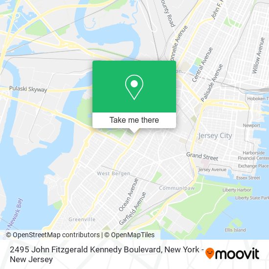 Mapa de 2495 John Fitzgerald Kennedy Boulevard