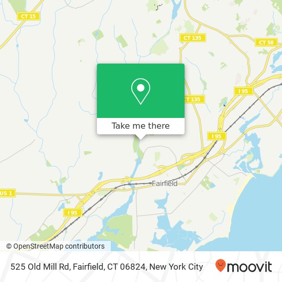 525 Old Mill Rd, Fairfield, CT 06824 map