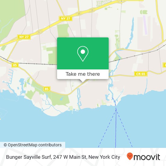 Bunger Sayville Surf, 247 W Main St map