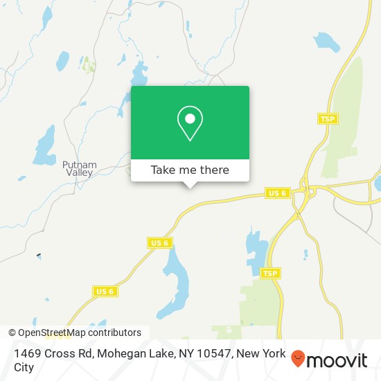 1469 Cross Rd, Mohegan Lake, NY 10547 map