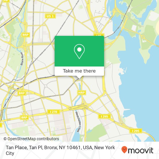 Mapa de Tan Place, Tan Pl, Bronx, NY 10461, USA