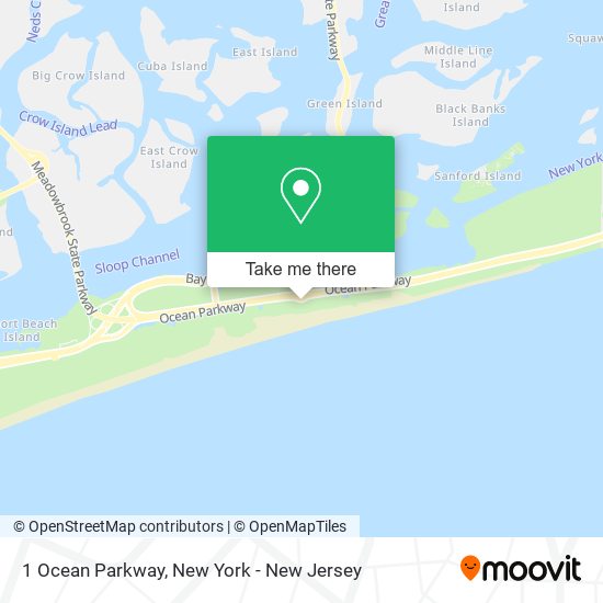 1 Ocean Parkway map