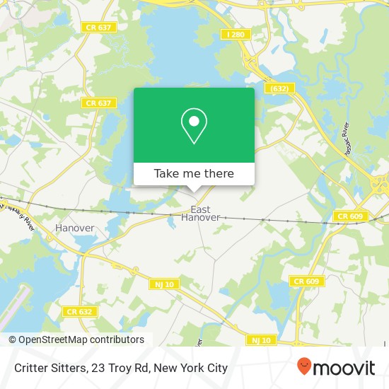 Mapa de Critter Sitters, 23 Troy Rd