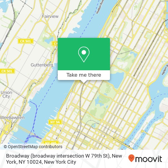 Broadway (broadway intersection W 79th St), New York, NY 10024 map