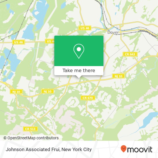 Johnson Associated Frui map
