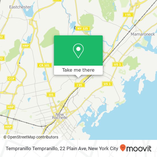Mapa de Tempranillo Tempranillo, 22 Plain Ave