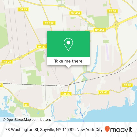 78 Washington St, Sayville, NY 11782 map