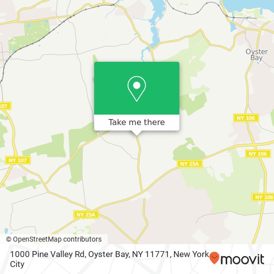 1000 Pine Valley Rd, Oyster Bay, NY 11771 map