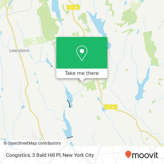 Mapa de Congistics, 3 Bald Hill Pl