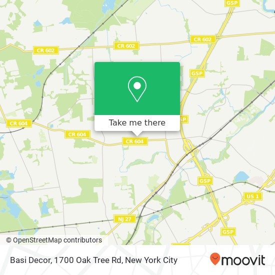Basi Decor, 1700 Oak Tree Rd map
