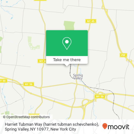 Harriet Tubman Way (harriet tubman schevchenko), Spring Valley, NY 10977 map