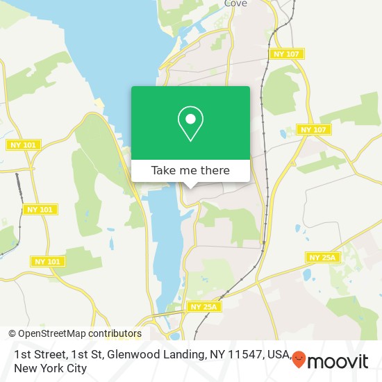 1st Street, 1st St, Glenwood Landing, NY 11547, USA map