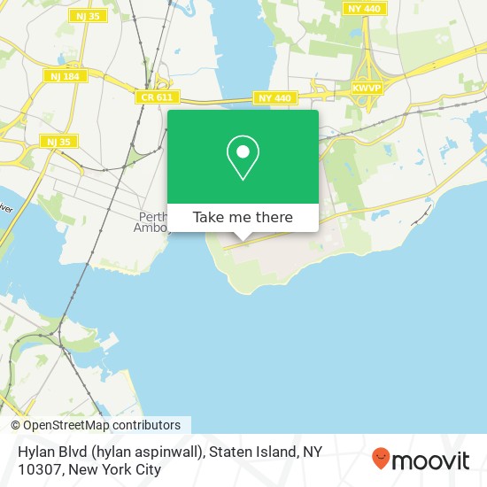 Mapa de Hylan Blvd (hylan aspinwall), Staten Island, NY 10307