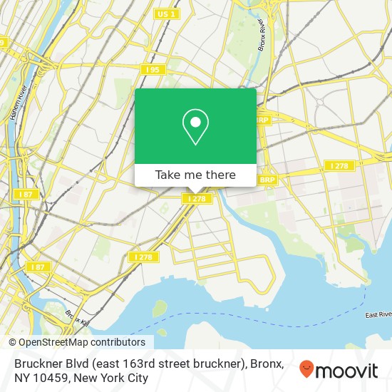 Bruckner Blvd (east 163rd street bruckner), Bronx, NY 10459 map