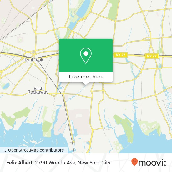 Mapa de Felix Albert, 2790 Woods Ave
