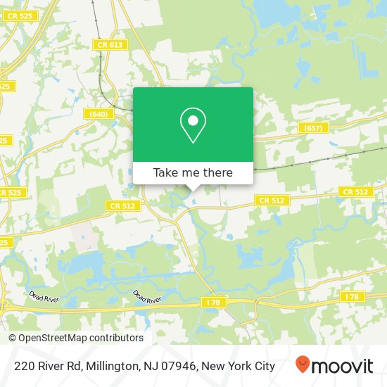 220 River Rd, Millington, NJ 07946 map