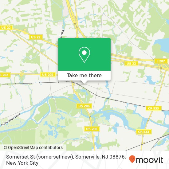 Somerset St (somerset new), Somerville, NJ 08876 map