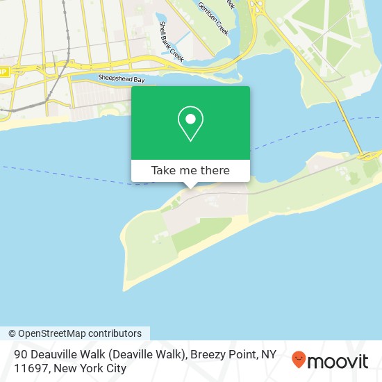 90 Deauville Walk (Deaville Walk), Breezy Point, NY 11697 map