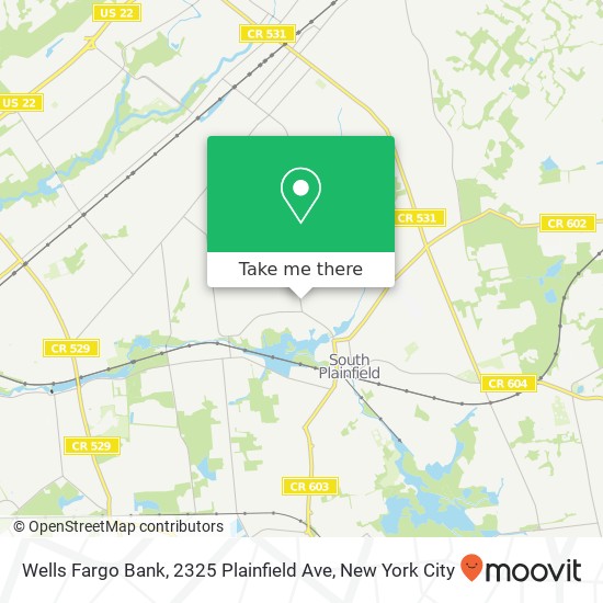 Mapa de Wells Fargo Bank, 2325 Plainfield Ave