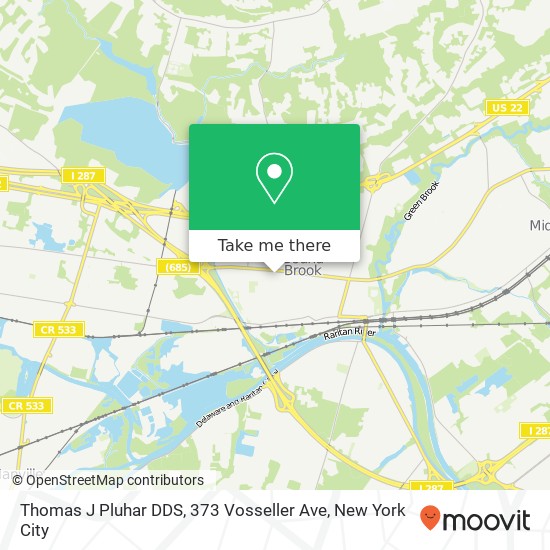 Mapa de Thomas J Pluhar DDS, 373 Vosseller Ave