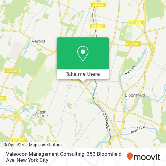 Valeocon Management Consulting, 353 Bloomfield Ave map