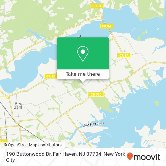190 Buttonwood Dr, Fair Haven, NJ 07704 map