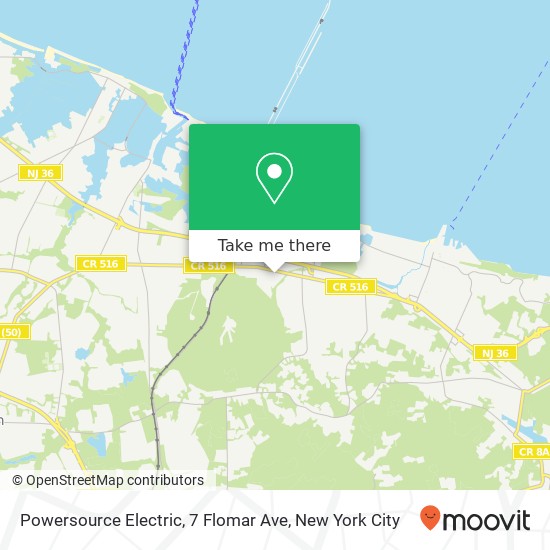 Mapa de Powersource Electric, 7 Flomar Ave