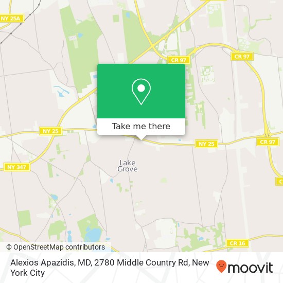 Alexios Apazidis, MD, 2780 Middle Country Rd map