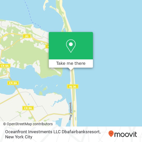 Mapa de Oceanfront Investments LLC Dbafairbanksresort