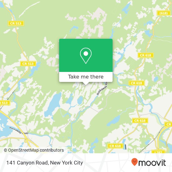 Mapa de 141 Canyon Road, 141 Canyon Rd, Denville, NJ 07834, USA