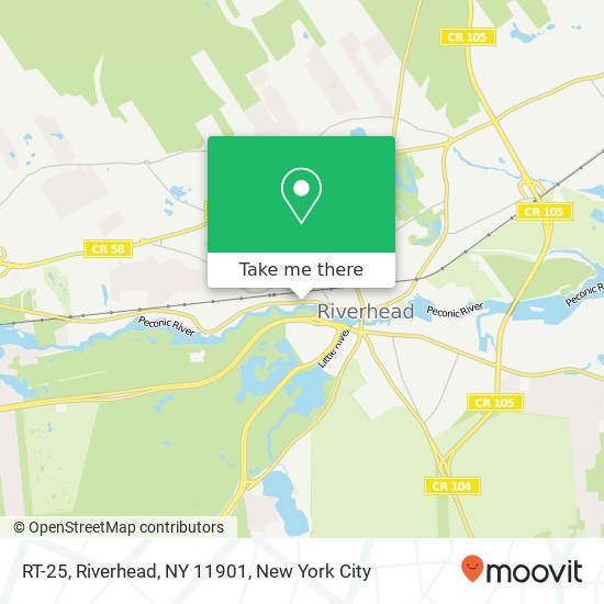 RT-25, Riverhead, NY 11901 map