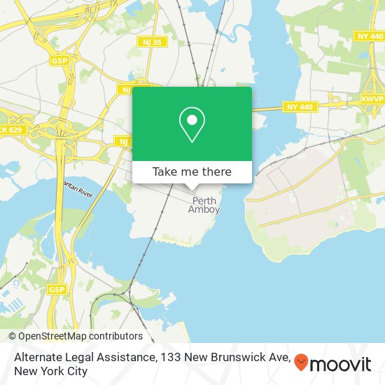 Alternate Legal Assistance, 133 New Brunswick Ave map