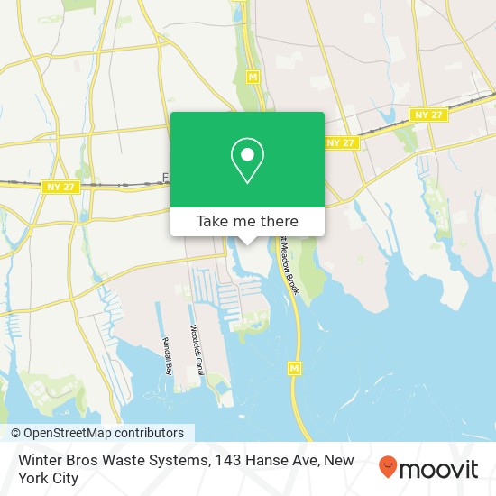 Mapa de Winter Bros Waste Systems, 143 Hanse Ave