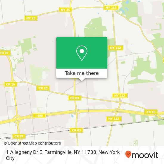 1 Allegheny Dr E, Farmingville, NY 11738 map