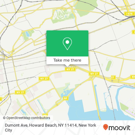 Dumont Ave, Howard Beach, NY 11414 map