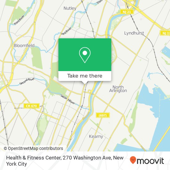 Health & Fitness Center, 270 Washington Ave map