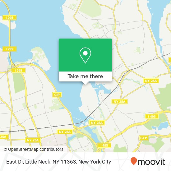 Mapa de East Dr, Little Neck, NY 11363