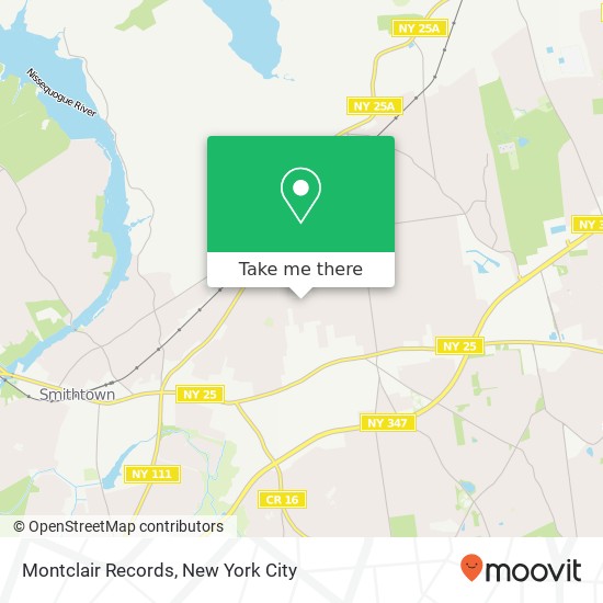 Montclair Records map