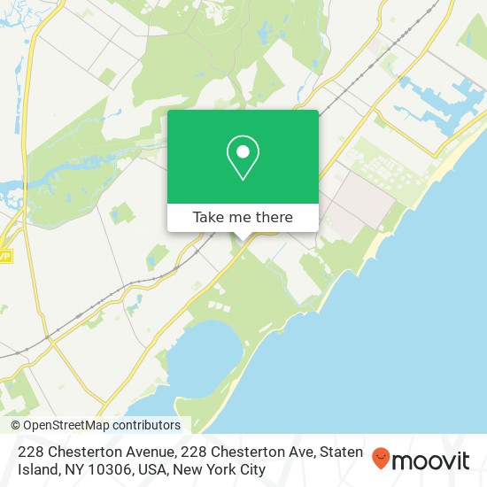 228 Chesterton Avenue, 228 Chesterton Ave, Staten Island, NY 10306, USA map