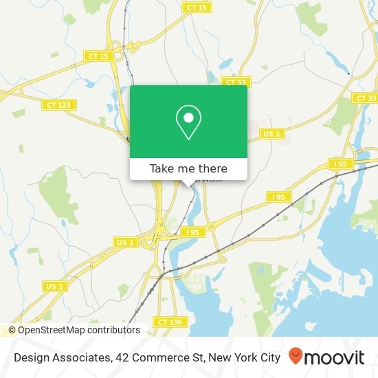 Mapa de Design Associates, 42 Commerce St