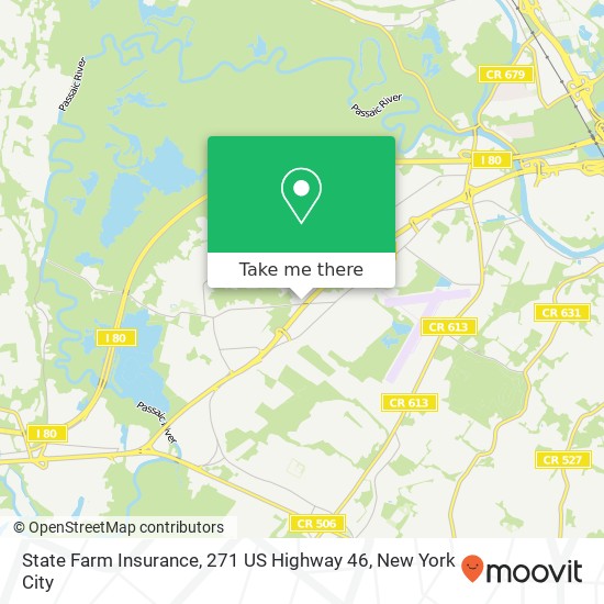 State Farm Insurance, 271 US Highway 46 map