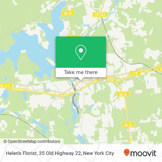 Mapa de Helen's Florist, 35 Old Highway 22