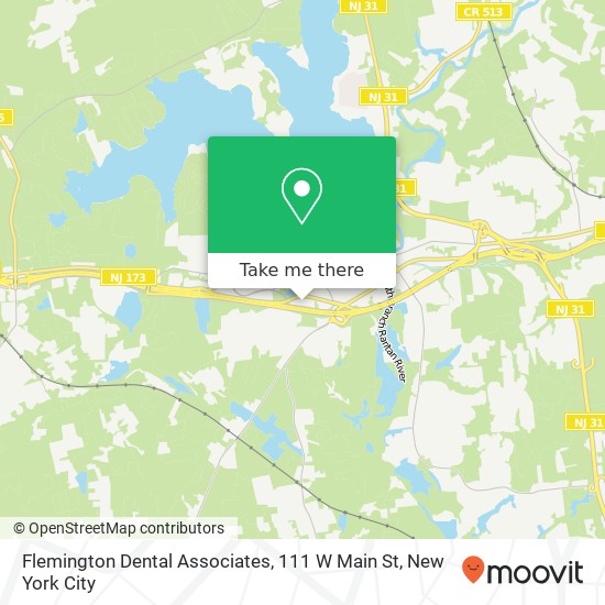 Flemington Dental Associates, 111 W Main St map